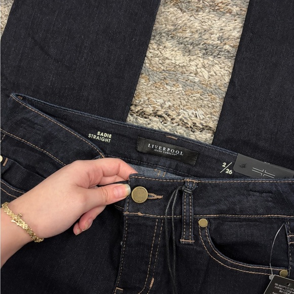 Liverpool Sadie Straight Leg Jeans Sz 2/26 NWT | Liverpool Straight Leg Jeans - - Picture 4 of 13